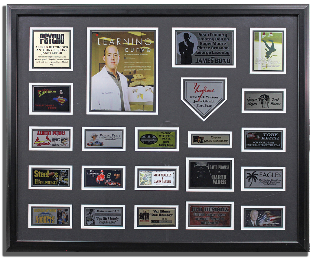 Art Tag Name Plate Fixed or Custom Sizes Picture Frame Custom Engraved Black Aluminum Plaque Stanley London Personalized Trophy Award
